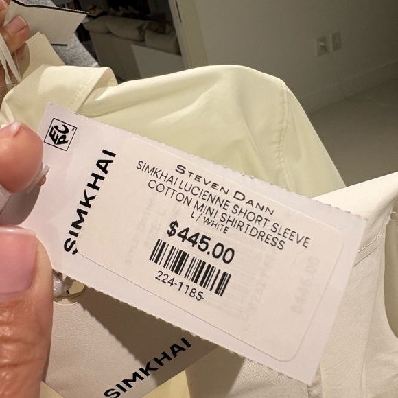 SIMKHAI Lucienne cotton-blend mini short dress NWT - Picture 3 of 8